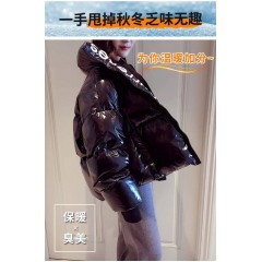 2019新款棉服女短款冬季外套韓版寬松學(xué)生棉襖面包服加厚亮面棉衣