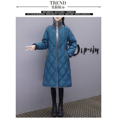 2019新款冬裝羽絨棉服女中長(zhǎng)款韓版寬松加厚棉衣過(guò)膝棉襖外套大碼