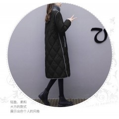 2019新款冬裝羽絨棉服女中長(zhǎng)款韓版寬松加厚棉衣過(guò)膝棉襖外套大碼