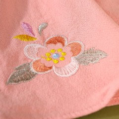 童裝女童中國風春夏新款中童中式復(fù)古旗袍刺繡兒童漢服套裝